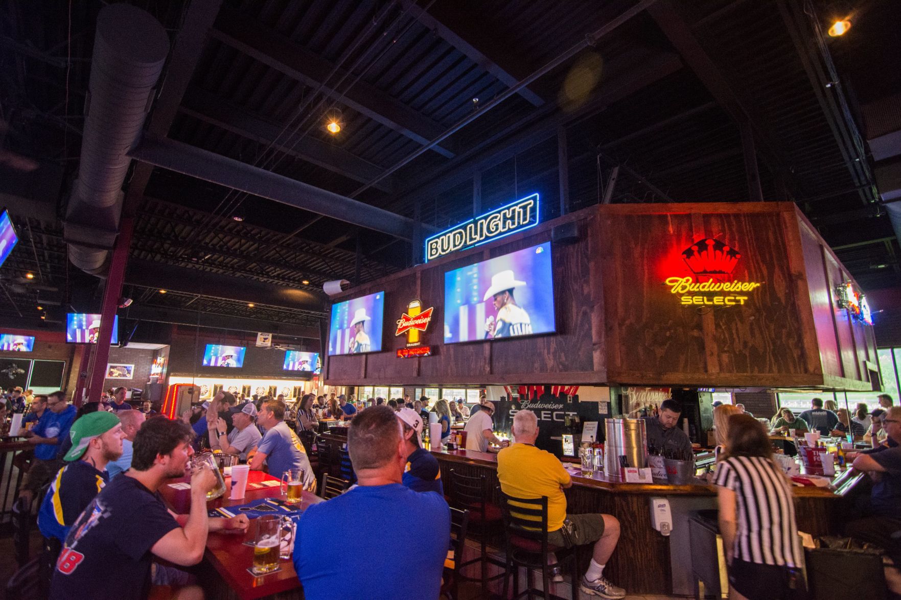 Blues Fans at Hotshots Wentzville during the Stanley Cup Final Game 1